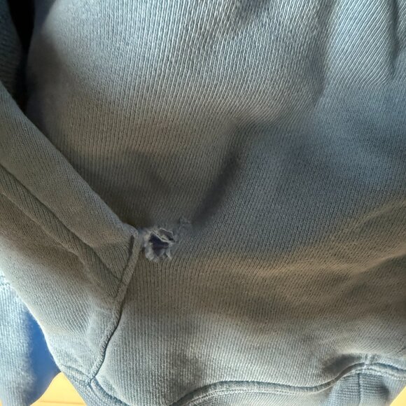 Nike Track & Field 1-77 Hoodie Vintage Distressed Blue with Orange Sz Large - Picture 12 of 14